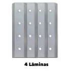 Kit 4 Lâminas c/Contra Lâmina p/Biotriturador Donker´s BT42S/BT42RS  - Kit 4 Lâminas c/Contra Lâmina p/Biotriturador Donker´s BT42S/BT42RS 